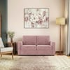 Apollo Compact 2 Seater  Fabric Sofa In Desert Rose Colour