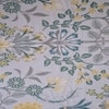 Iris White Floral 400 TC Cotton Flat King Size Bedsheet with 2 Pillow Covers – Threads
