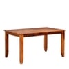 Catrice Solid Wood 6 Seater Dining Table in Warm Walnut Finish