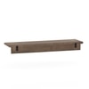 Moda Large Solid Wood Wall Shelf In Danish Walnut Finish