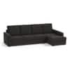 Apollo Compact Sofa (Colour : Graphite Grey, Cushion : Hard, Back Type : High Back, Seating Capacity : Right Aligned 3 Seater + Right Aligned Chaise)