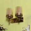 Eliante Modern Wall Lights Mild Steel & Glass Material Antique Gold & Champaign Finish