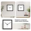 Precision Minute Markers Square Wall Clock