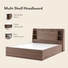 Scott Queen Size Box Storage Bed in Classic Walnut Finish