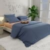 Stoa Paris King Size Printed Comforter with 4 Pillow Covers, Aesthetic Bedding Vogue Blue