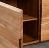 Riverhedge Solid Acacia wood Sideboard with 6 Drawers in Natural Finish