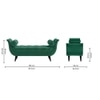Foten 2 Ottoman with Storage Color in Green