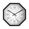 Octagon Wooden Wall Clock with Contemporary Numeric Dial