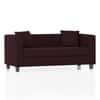 Windsor Premium 2 Seater Fabric Sofa in Deep Plum Velvet Colour