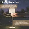 White Color Square Shape Base Lamp with Shade