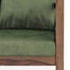 Alden 1 seater Wooden Sofa (Moss Green Velvet)