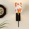 Devansh Metal Electric Wall Light in Black Colour with Multi Shade Count of 1 Light