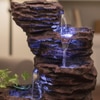 Wine Fiber Glass Rock Carvern Indoor Water Fountain