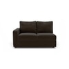 Apollo Compact Sofa (Colour : Chocolate, Cushion : Soft, Seating Capacity : Right Aligned 2 Seater + Right Aligned Chaise)