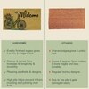 Luxe Home 100% Natural Coir Doormat Bicycle Print Design (71x45 cm)