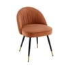 Momence Metal Accent Chair in Orange Colour