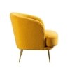 CITIUM Fabric Accent Chair in Yellow Colour