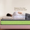 Sleepwell Ortho Nirvana Mattress Medium Firm Perfect Spine Alignment Queen 78x60x4 Inch