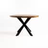 Vervella Shine Solid Wood 4 Seater Dining Table in Brown Finish