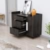 Hexa Red Multipurpose Storage Cabinet With 3 Drawer 2 Door in Flower Wenge Colour