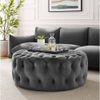 Kolden Ottoman Color in Dark Grey