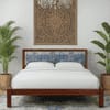 Sierra Solid Wood Non Storage Queen Bed in Provincial Teak Finish