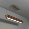 Artline 48 Brown Solid Wood Single Hanging Light