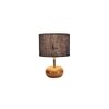 Harmony Blue jute & solid wood table lamp