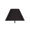 Skylen Black Fabric Floor Lamp with Black Iron Base