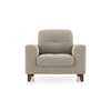 Verona Essential 1 Seater Fabric Sofa In Oyster Beige