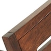 Capra Solid Wood Dining Chair in Teak Finish & Burnt Orange Colour - Set of 2