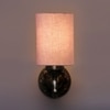 Devansh Metal Electric Wall Light in Antique Gold Colour with Grey Shade Count of 1 Light