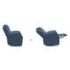 Atticus Single Seater Swivel Rock Recliner in Baltic Blue Colour