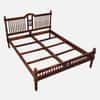 Nilaya Sheesham Wood Queen Size Non Storage Bed in Honey Oak Finish