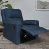 Spino Leatherette One Seater Manual Recliner in Blue Colour