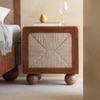 Abacus Solid Wood Bedside Unit in Brown Colour