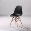 Kepler Brooks Leo Cafeteria Dining Chair in Black Colour
