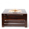 Montreal Sheesham Wood Coffee Table In Walnut Finish