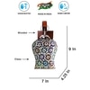Devansh Solid Wood Electric Wall Light in Brown Colour with Multi Shade Count of 1 Light