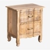 Bespoke Solid Wood Bedside Table in Natural Finish