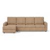 Apollo Compact Sofa (Colour : Sandshell Beige, Cushion : Hard, Back Type : High Back, Seating Capacity : Left Aligned 3 Seater + Left Aligned Chaise)