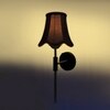 Devansh Metal Wall Mounted Lamp With Black Cotton Shade