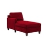 Alba Fabric Chaise Launger in Maroon Colour