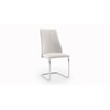 Ingrid Leatherette Dining Chair Set Of 2 In White Colour