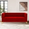 Loris Fabric Sofa - Red