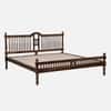 Nilaya Sheesham Wood King Size Non Storage Bed in Provincial Teak Finish