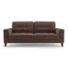 Verona Essential 3 Seater Fabric Sofa in Daschund Brown Colour