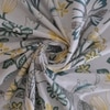 Iris White Floral 400 TC Cotton Flat King Size Bedsheet with 2 Pillow Covers – Threads