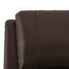 Lebowski Leatherette One Seater Manual Recliner in Espresso Colour