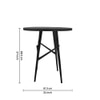 Metalsmith Circular Aluminium Side Table – Black Finish